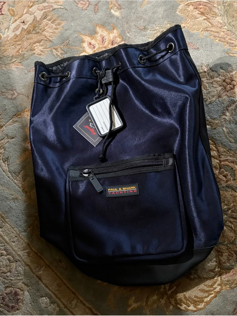 Paul & Shark Navy Drawstring Men’s yachting duffle bag